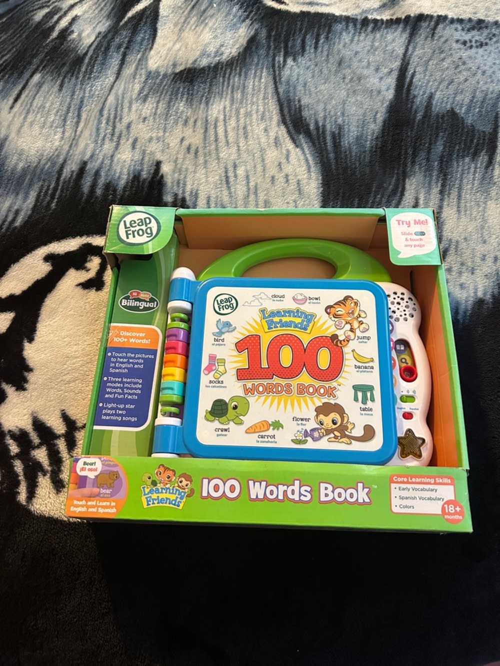 100 Words Book - Green and Blue Interactive Kids Toy